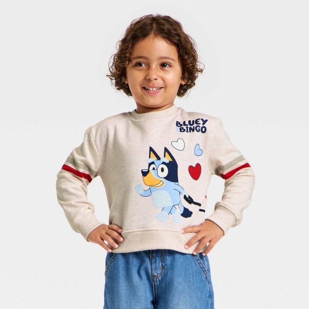 NWT Toddler 2T Bluey Valentines Fleece Sweatshirt